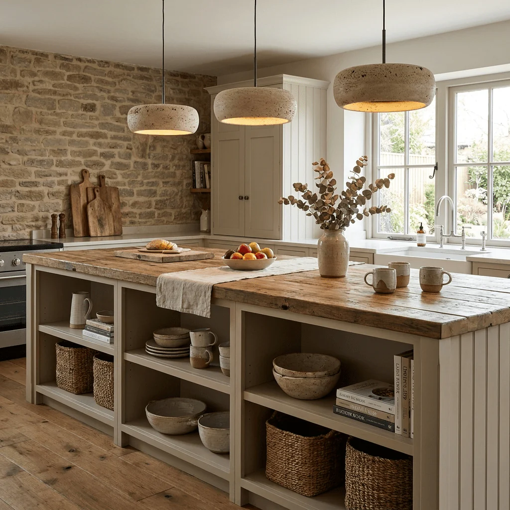 Donut Travertine Pendant Lamp - Image 4