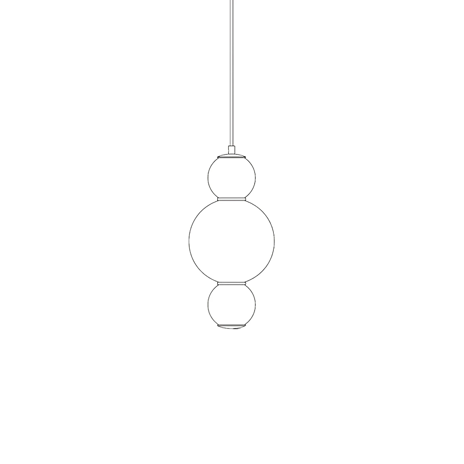 Double Globe Pendant Lamp - Image 12