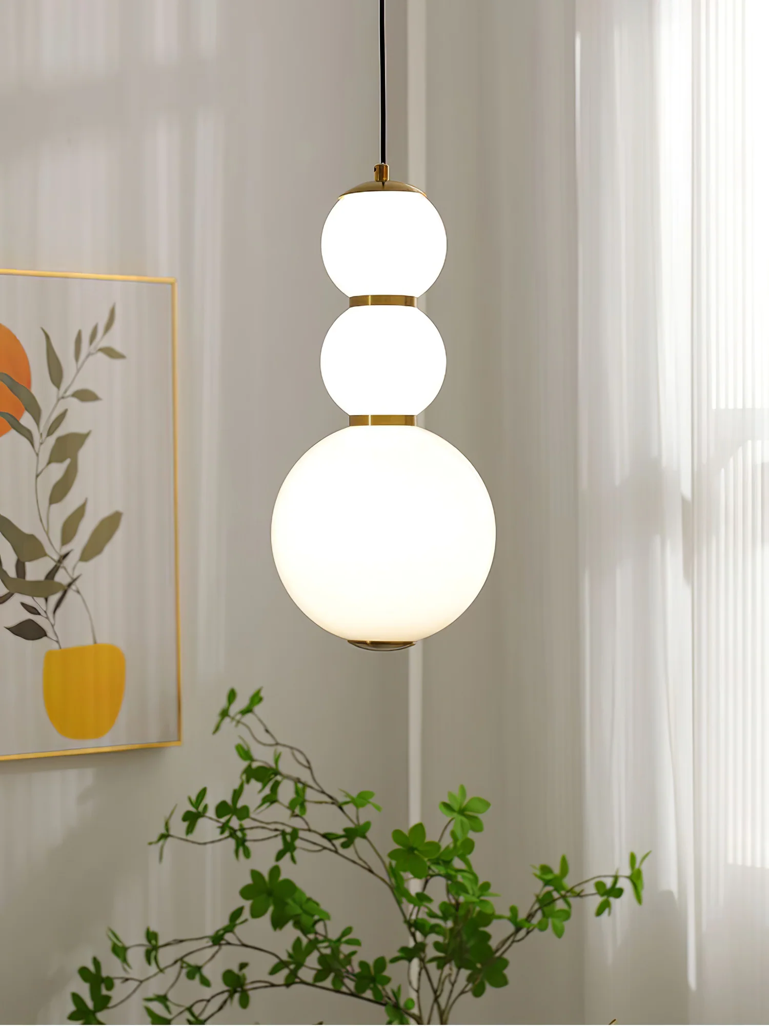 Double Globe Pendant Lamp - Image 15