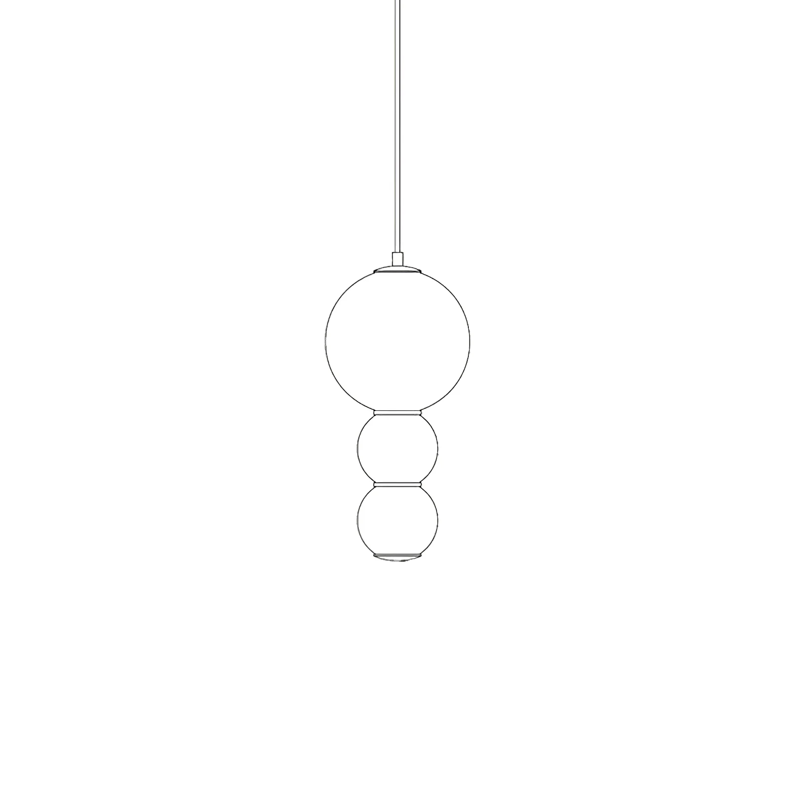 Double Globe Pendant Lamp - Image 17