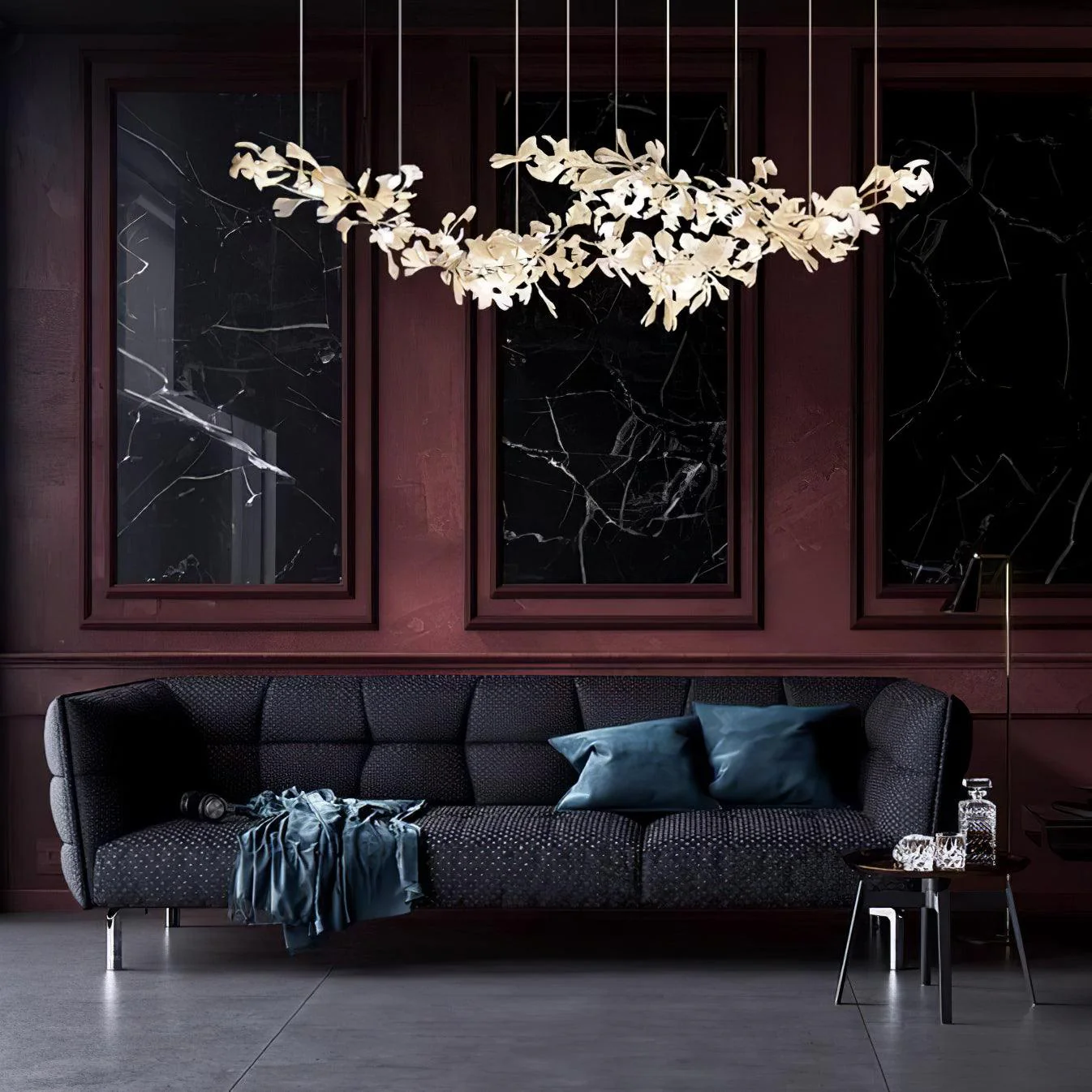Double Layer Combination Gingko Chandelier - Image 11