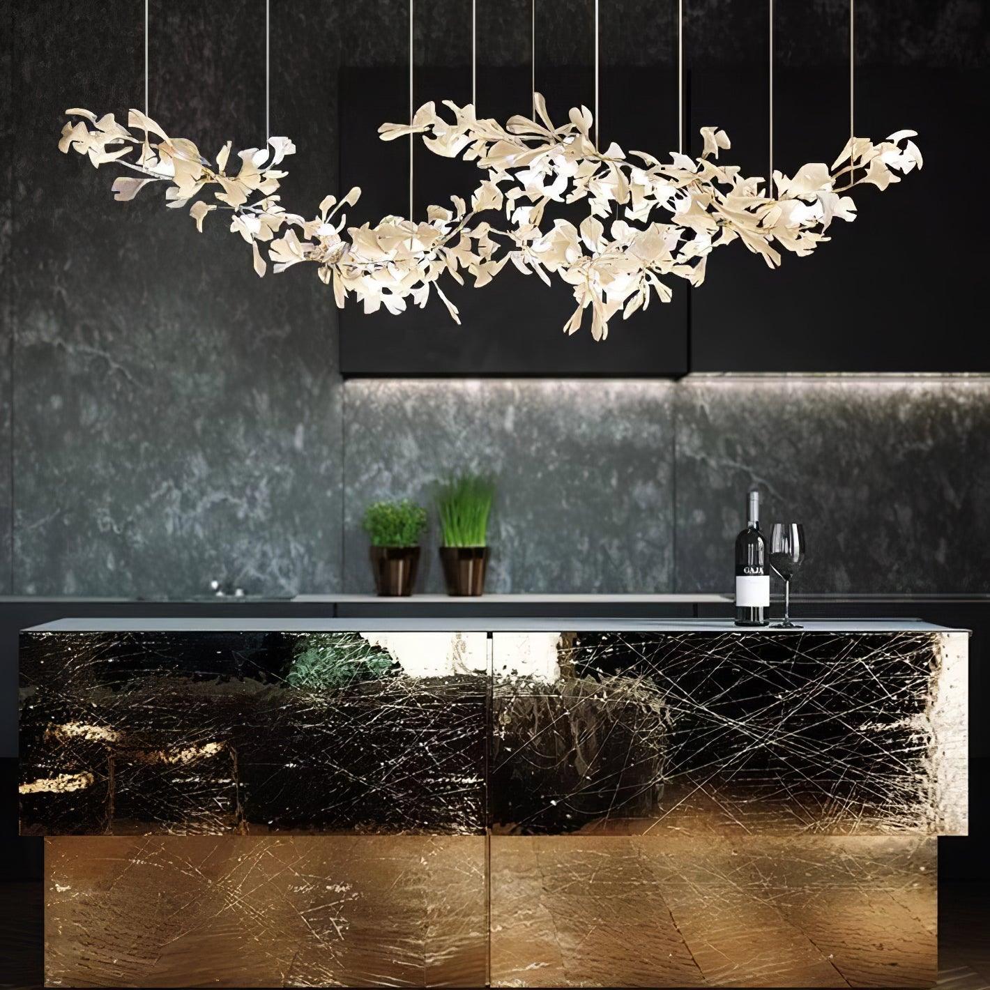 Double Layer Combination Gingko Chandelier - Image 14