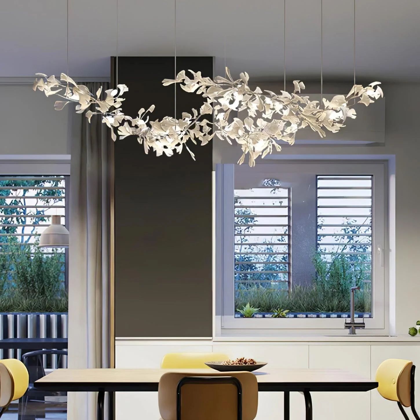 Double Layer Combination Gingko Chandelier - Image 15
