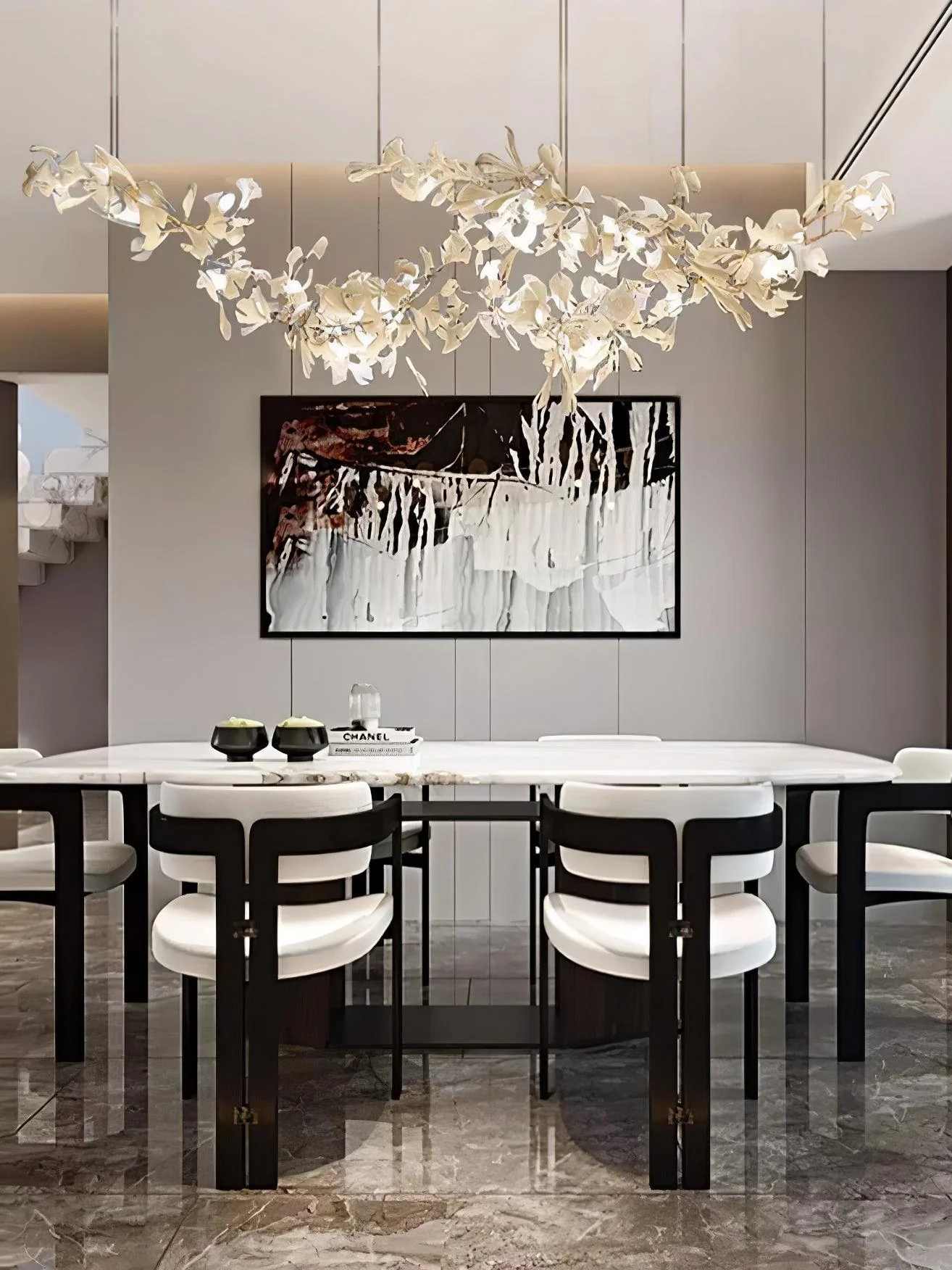Double Layer Combination Gingko Chandelier - Image 17