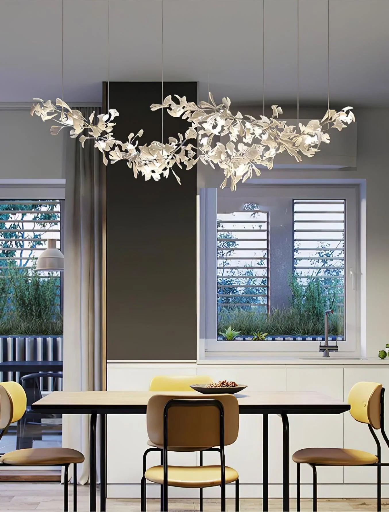Double Layer Combination Gingko Chandelier - Image 18