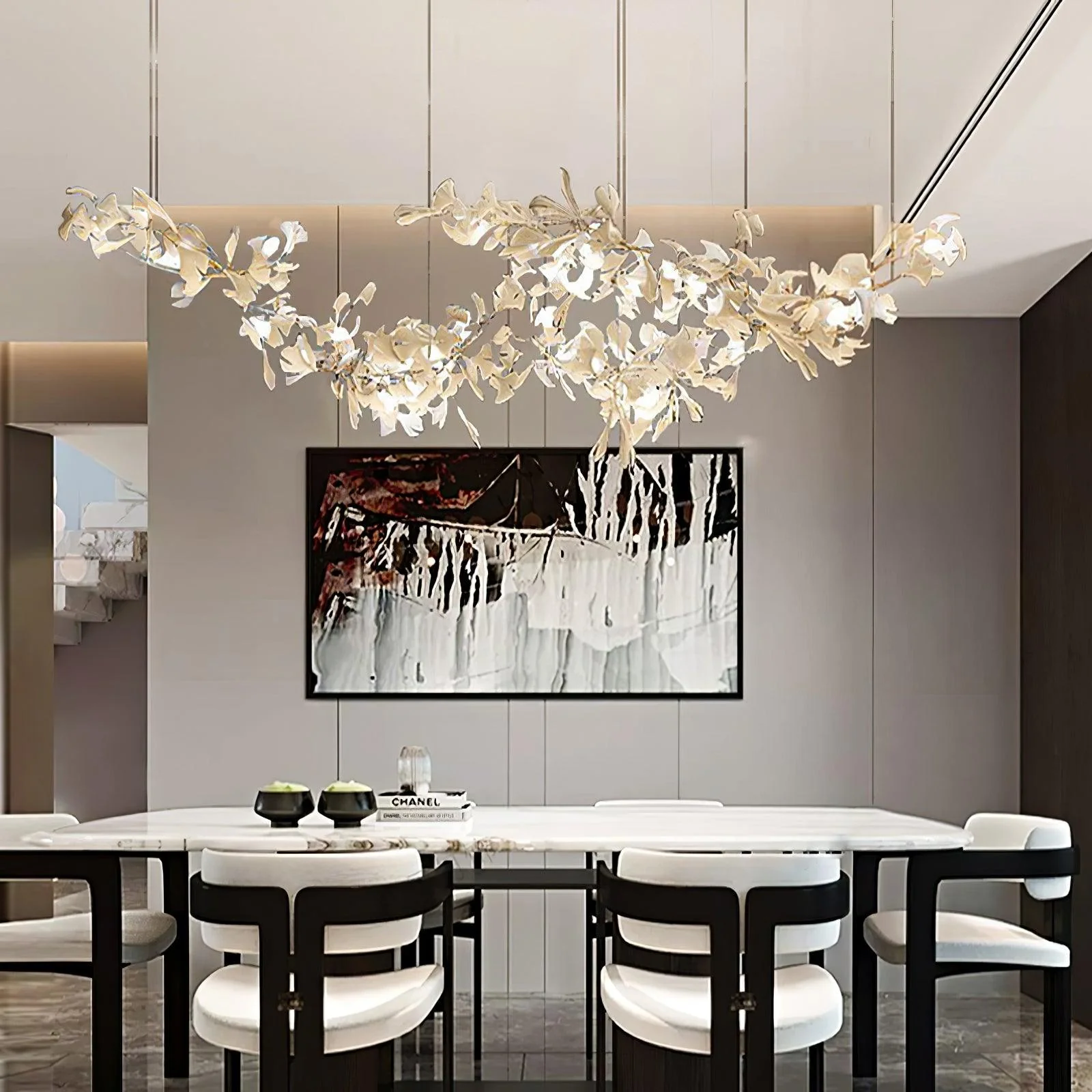 Double Layer Combination Gingko Chandelier - Image 22