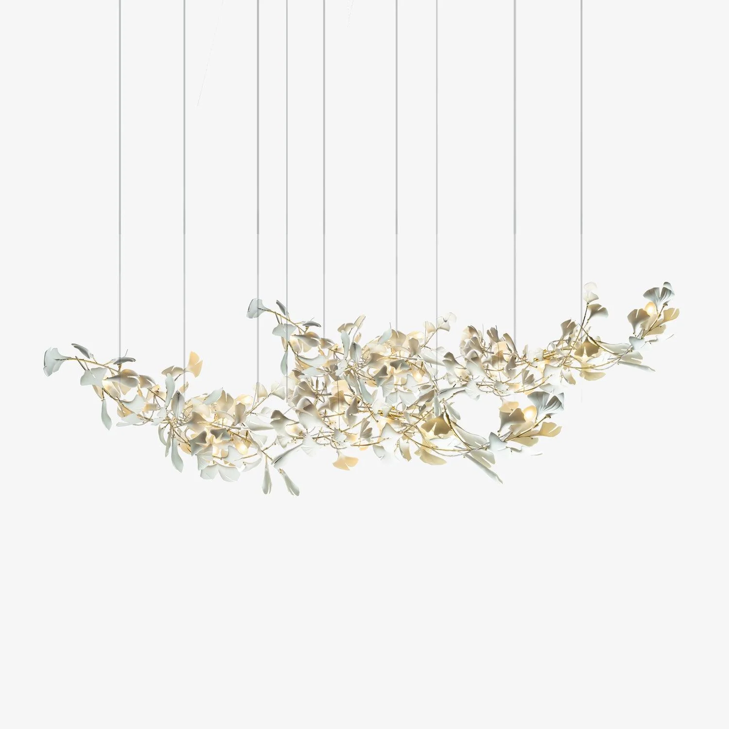 Double Layer Combination Gingko Chandelier - Image 27