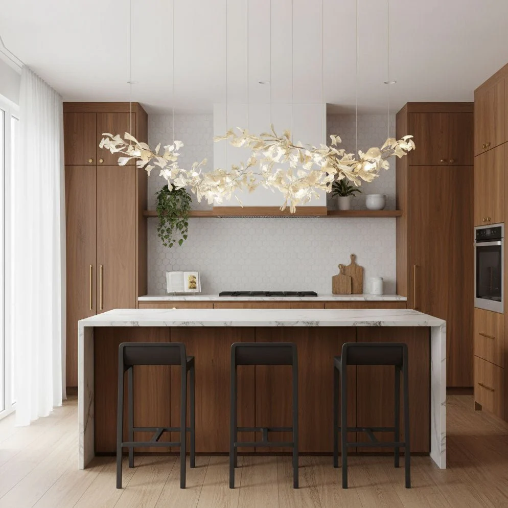 Double Layer Combination Gingko Chandelier - Image 5