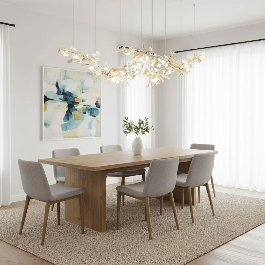 Double Layer Combination Gingko Chandelier - Image 6