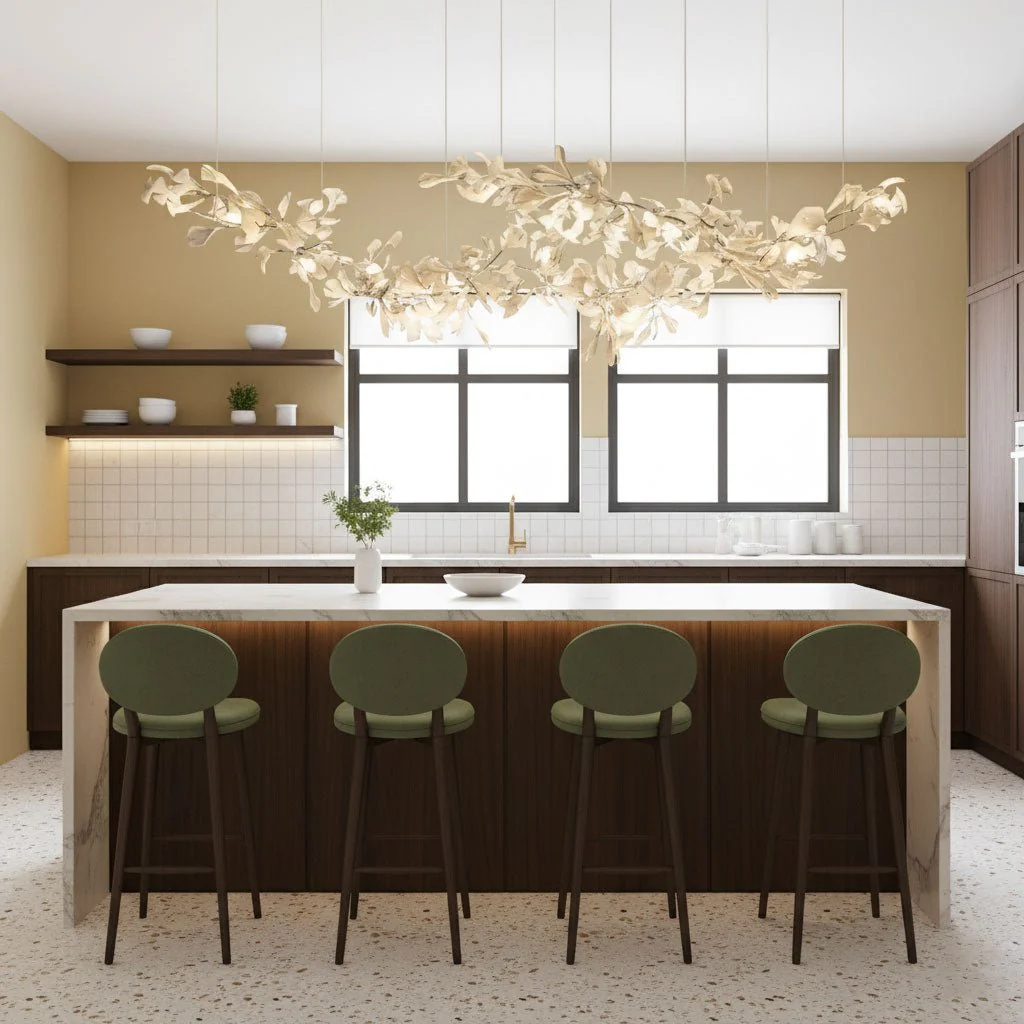 Double Layer Combination Gingko Chandelier - Image 7