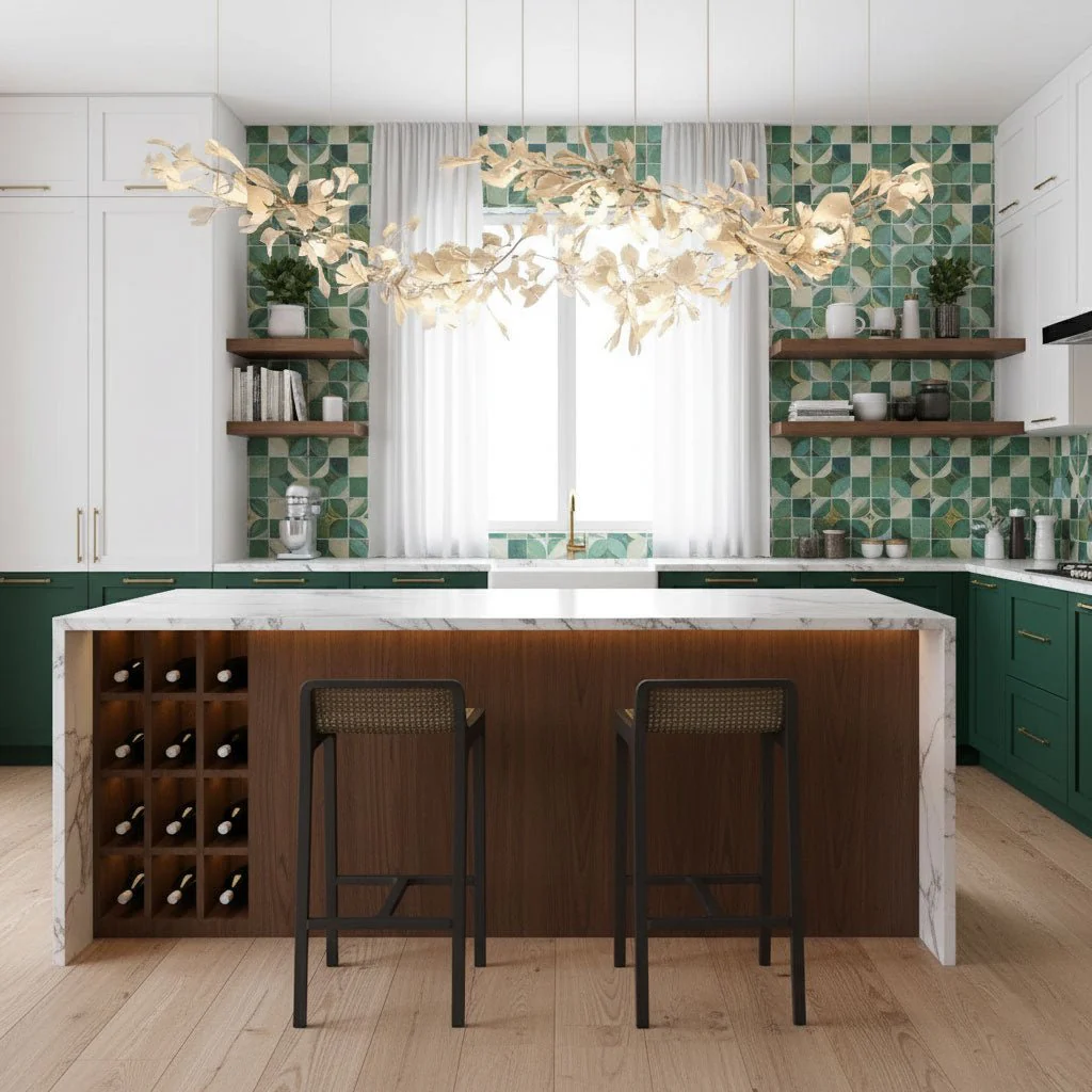 Double Layer Combination Gingko Chandelier - Image 8