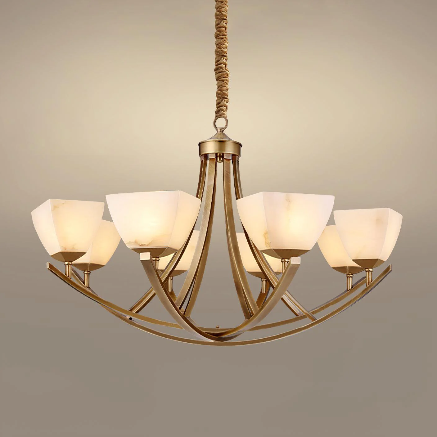 Dover Brass Chandelier - Image 12