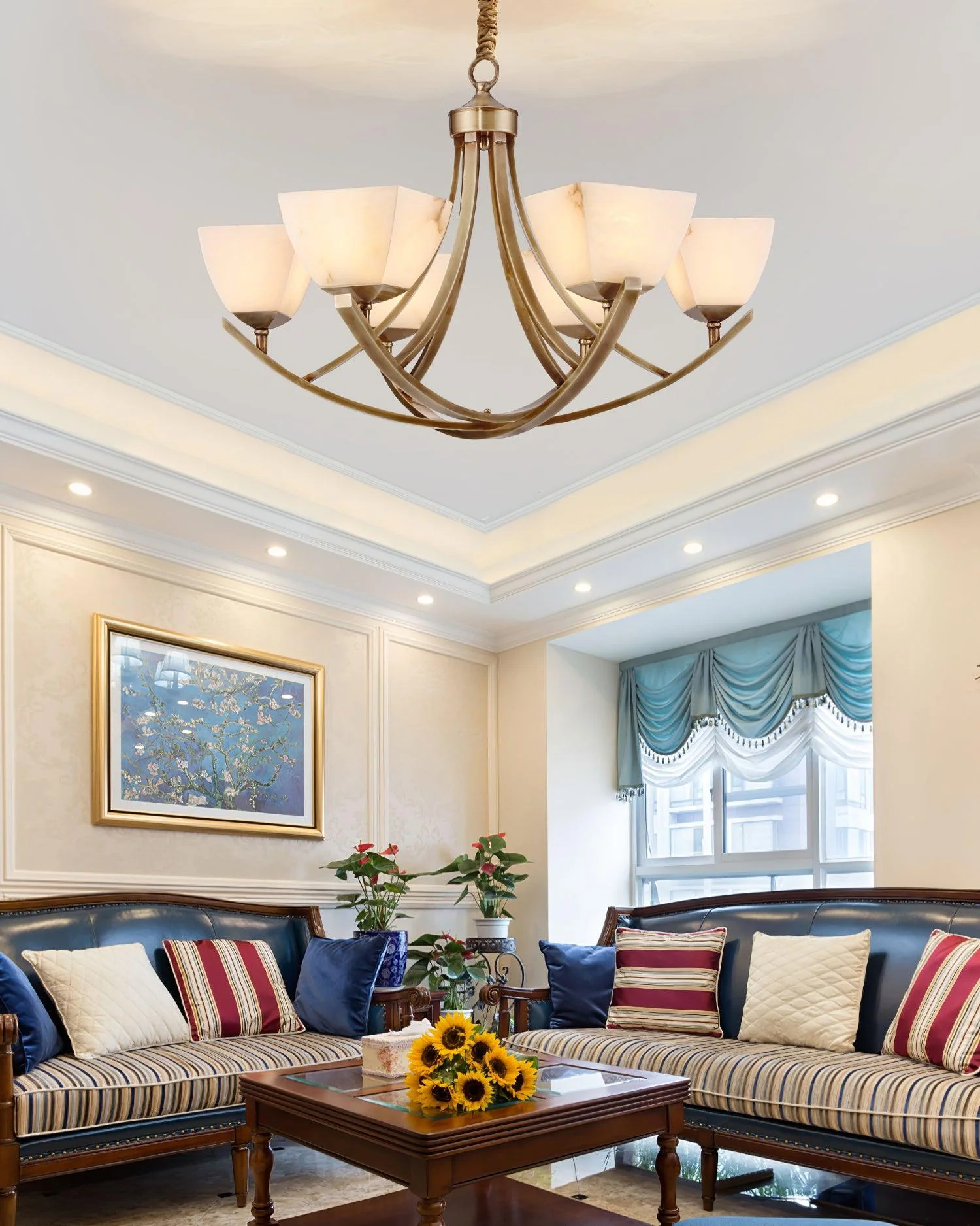Dover Brass Chandelier - Image 13