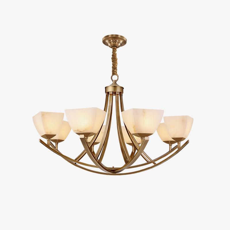 Dover Brass Chandelier - Image 7