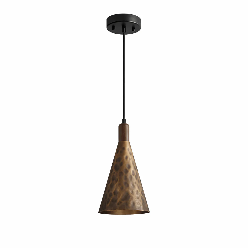 Dravik Hammered Brass Pendant Collection - Image 8