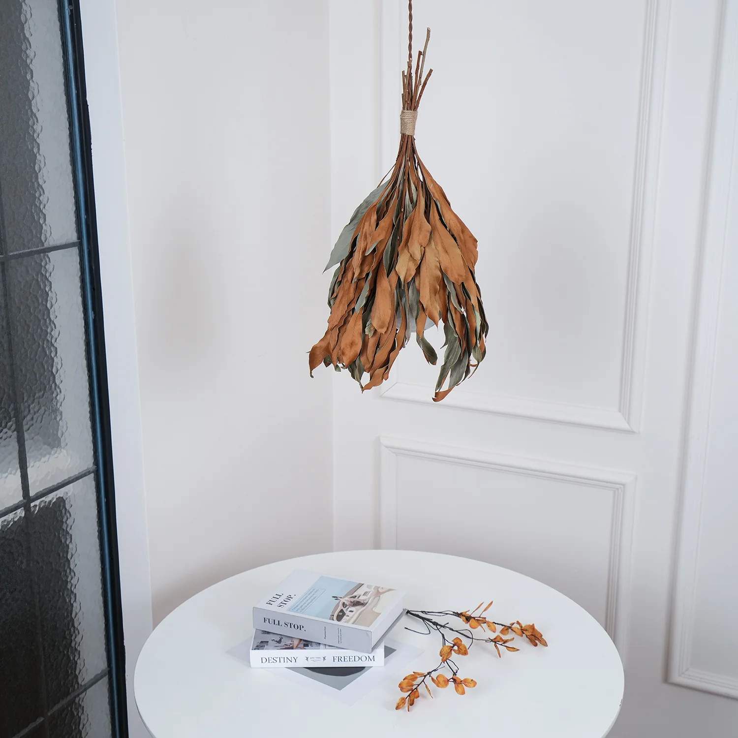 Dried Branch Leaf Pendant Lamp - Image 18