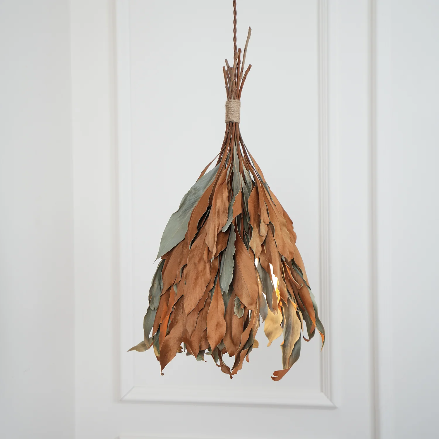 Dried Branch Leaf Pendant Lamp - Image 22
