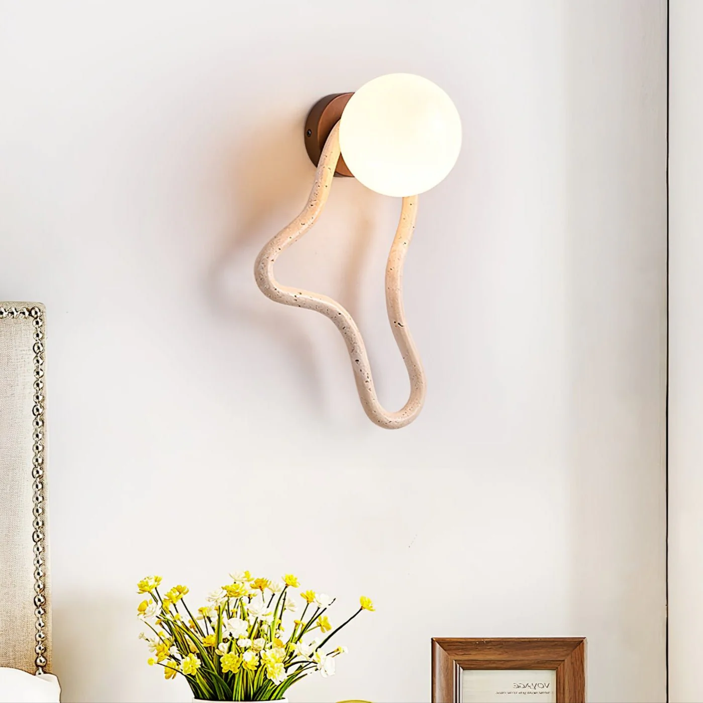 Driftform Travertine Wall Sconce - Image 2