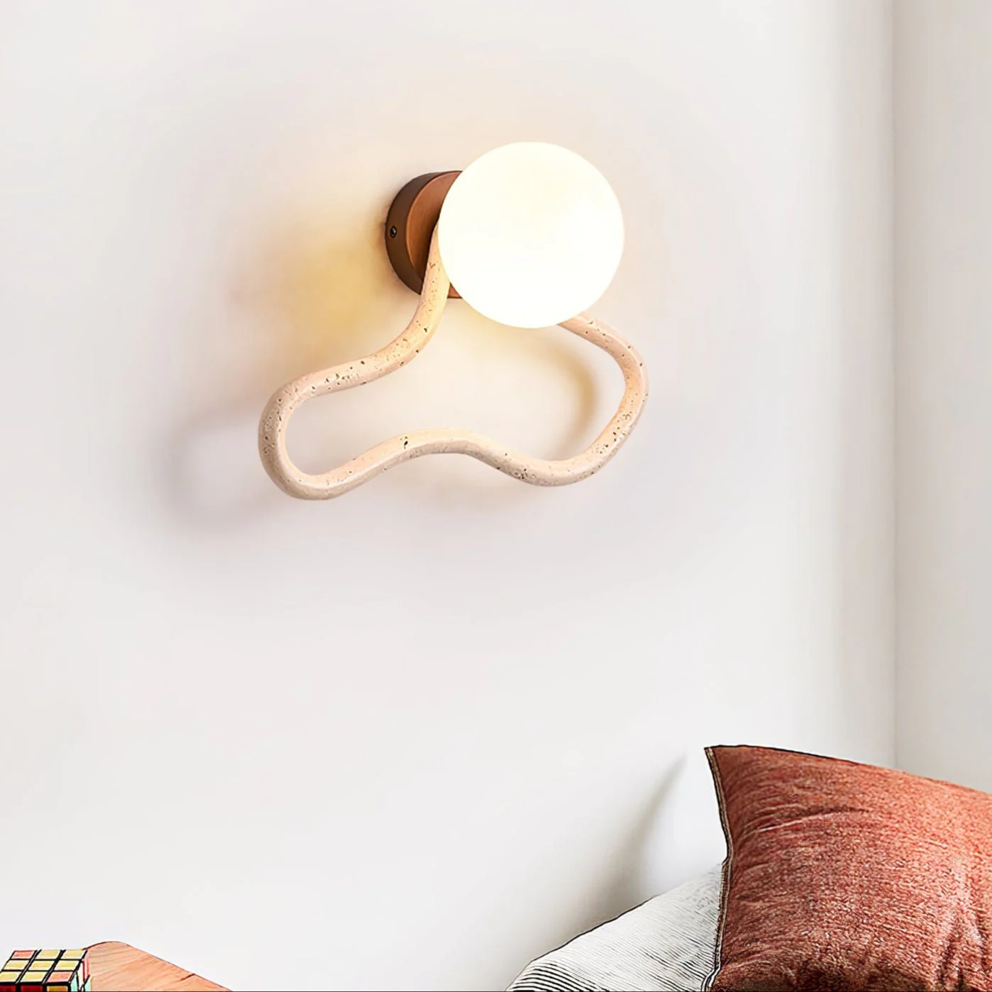 Driftform Travertine Wall Sconce - Image 3