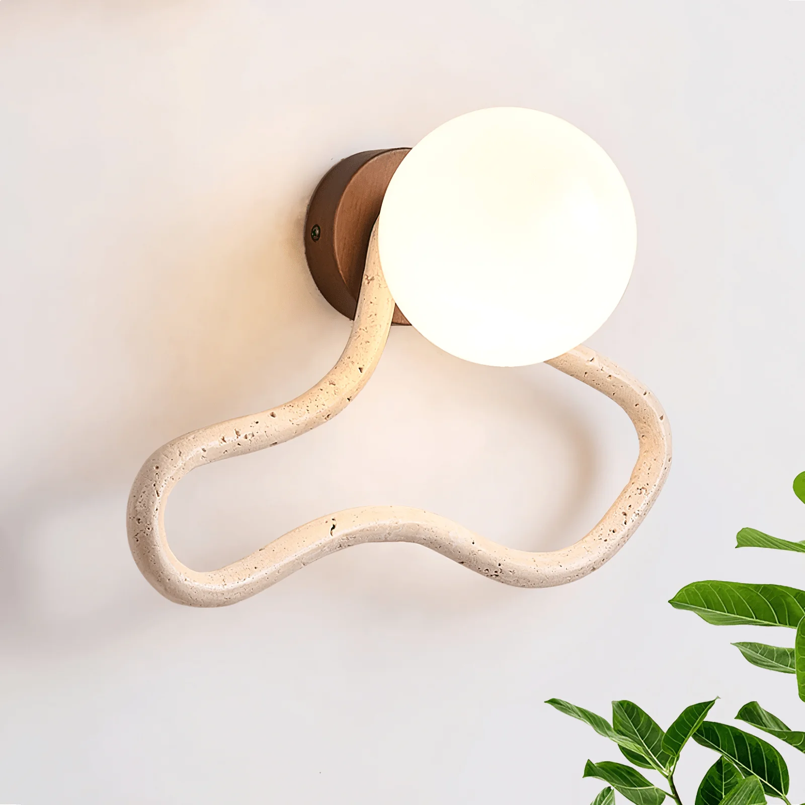 Driftform Travertine Wall Sconce - Image 4