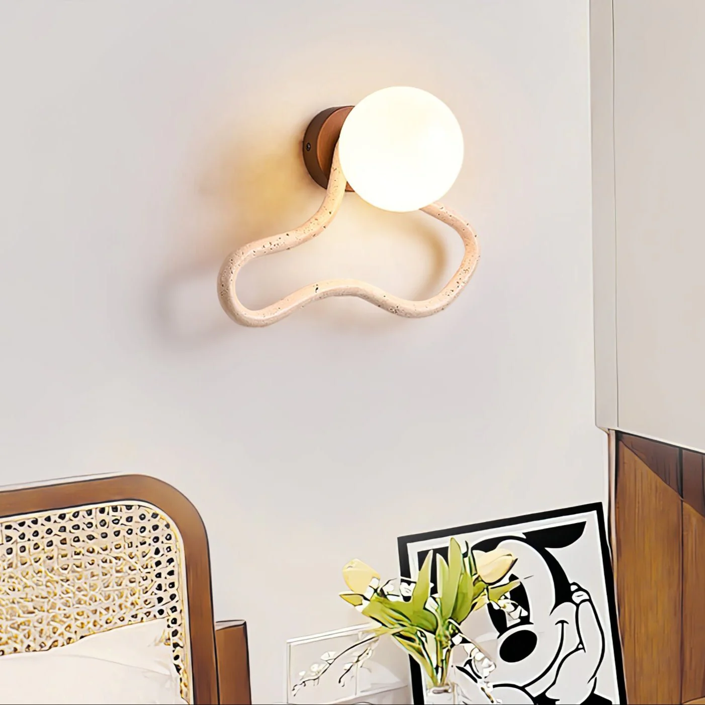 Driftform Travertine Wall Sconce - Image 6