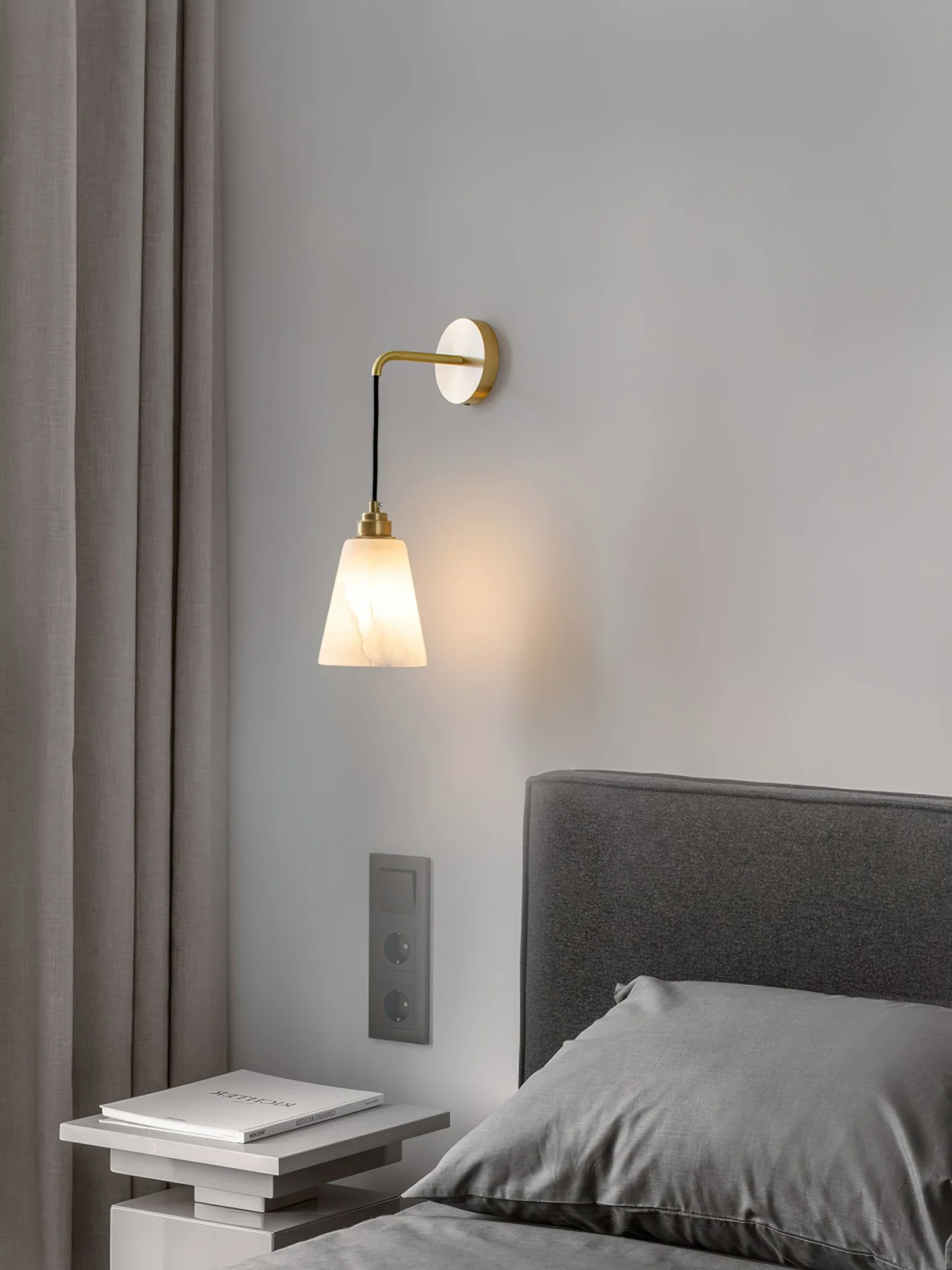 Droplet Alabaster Wall Lamp - Image 4