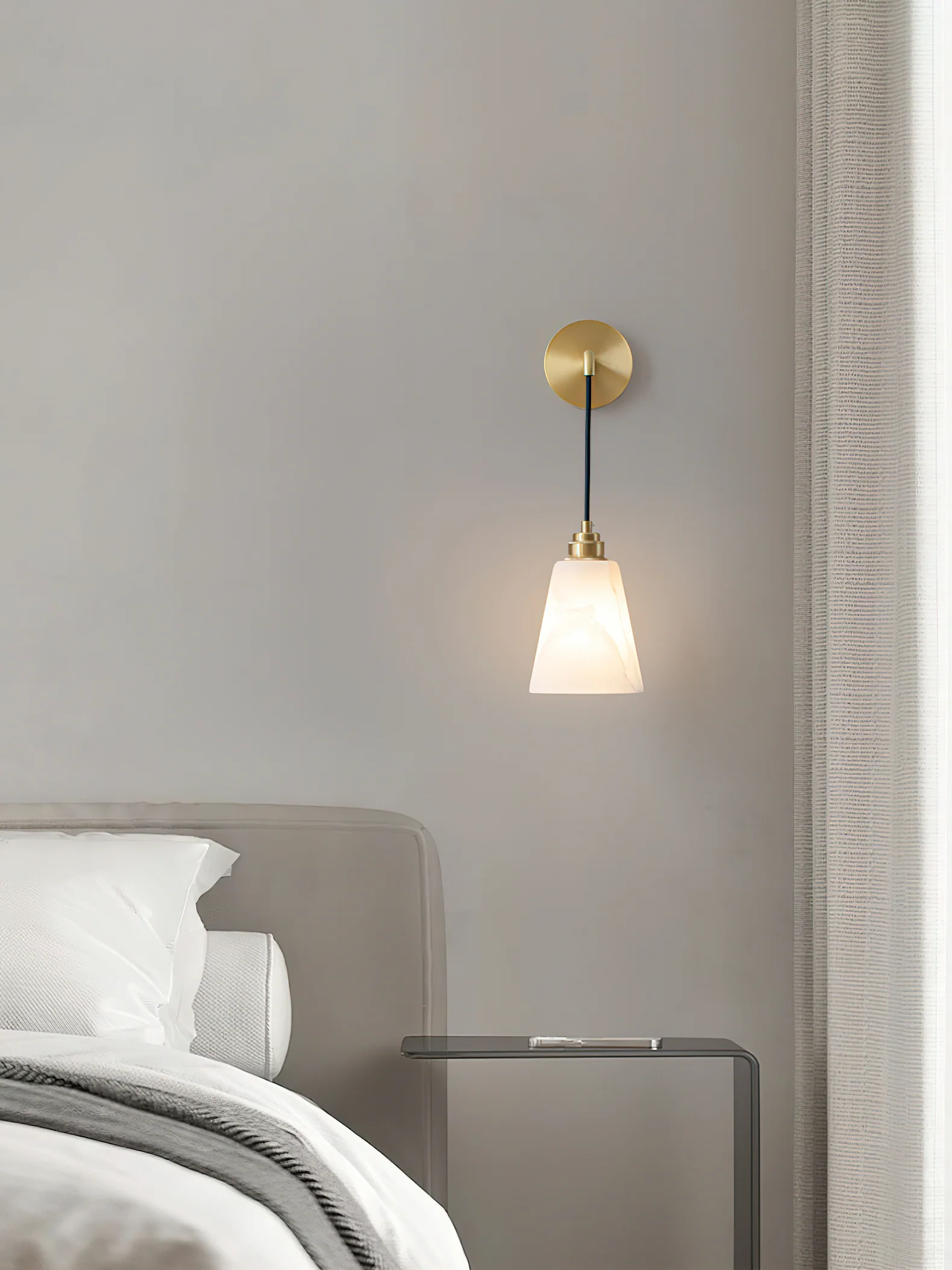 Droplet Alabaster Wall Lamp - Image 9