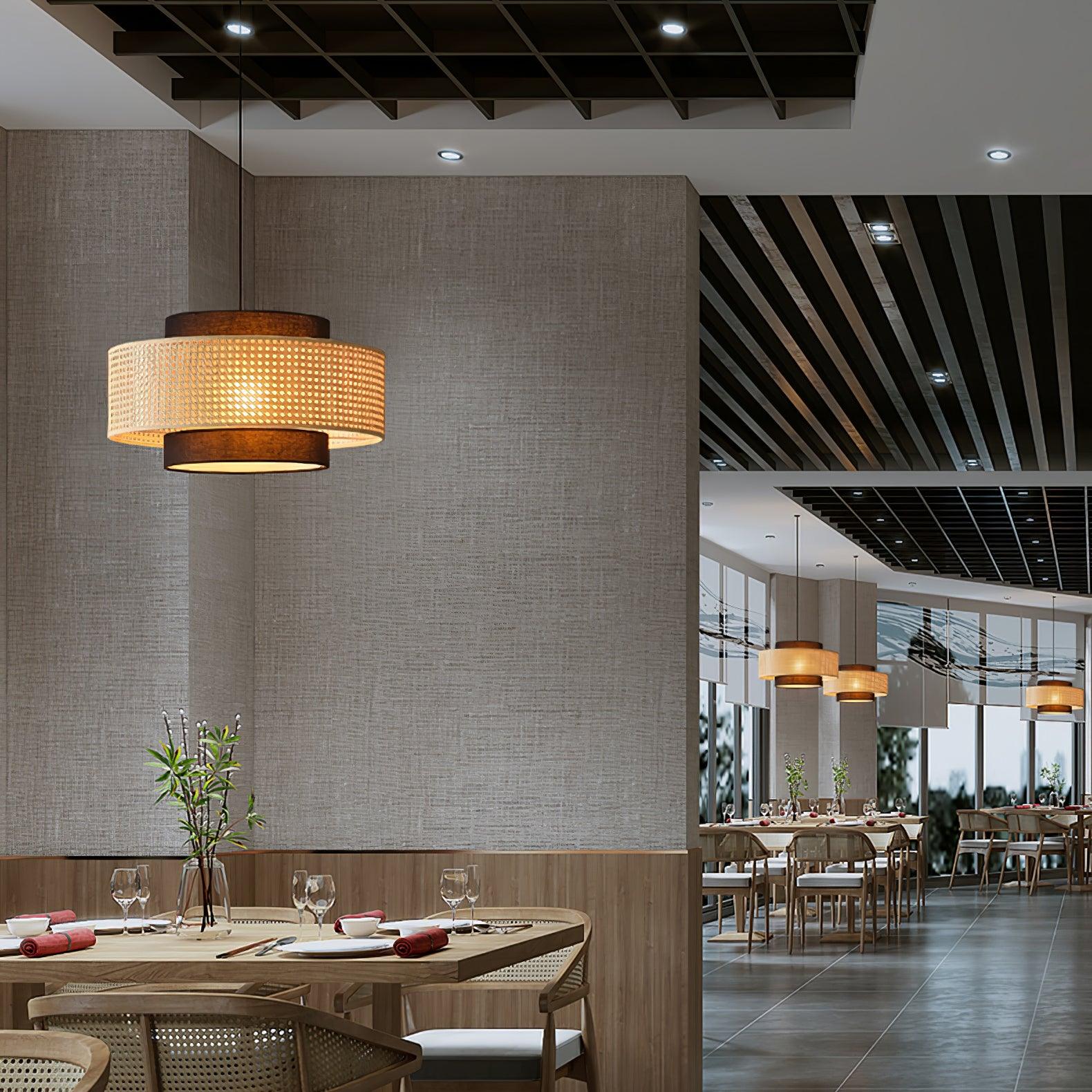 Drum Shade Pendant Light - Image 11