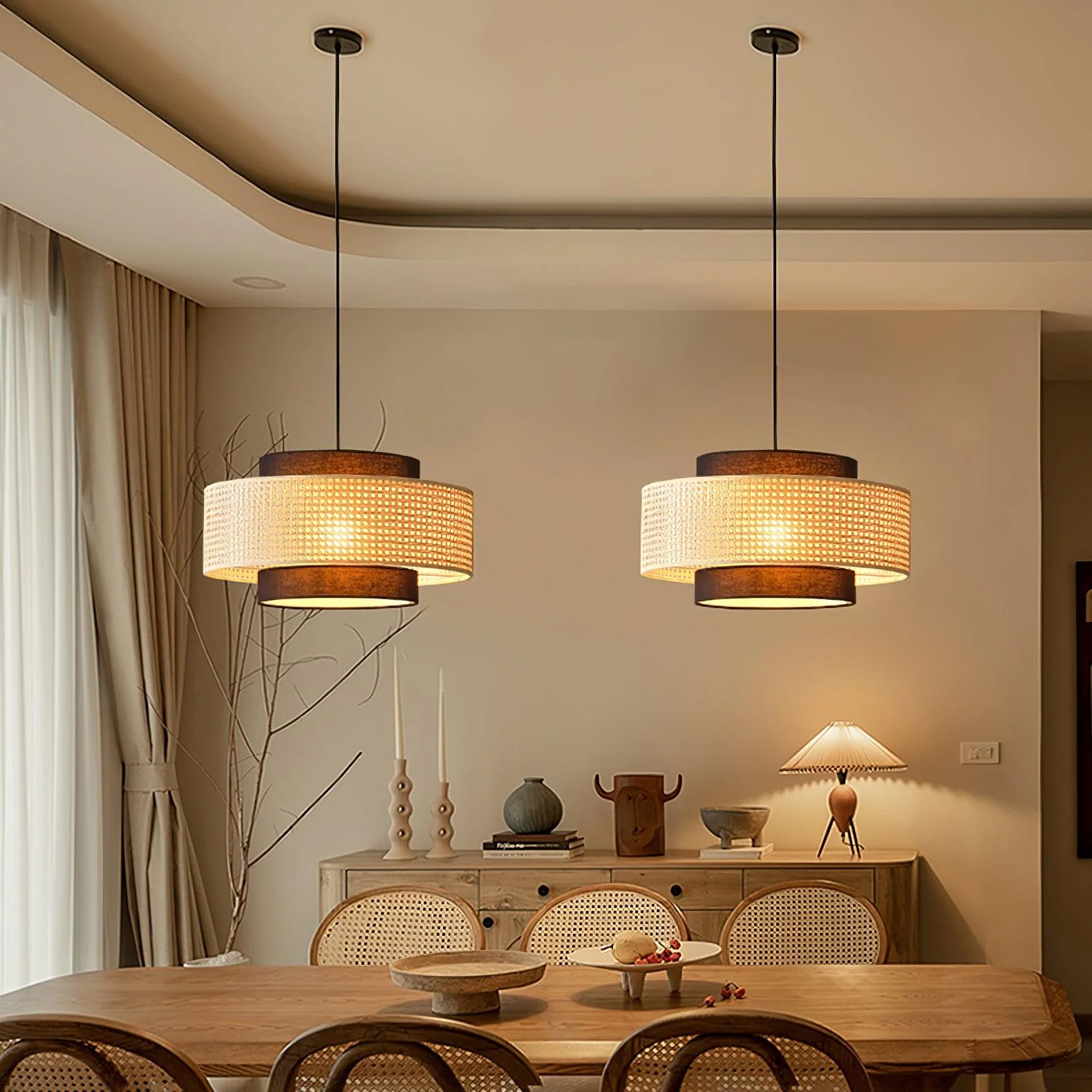 Drum Shade Pendant Light - Image 3