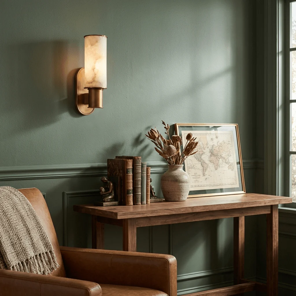 Dualis Alabaster Wall Sconce - Image 5