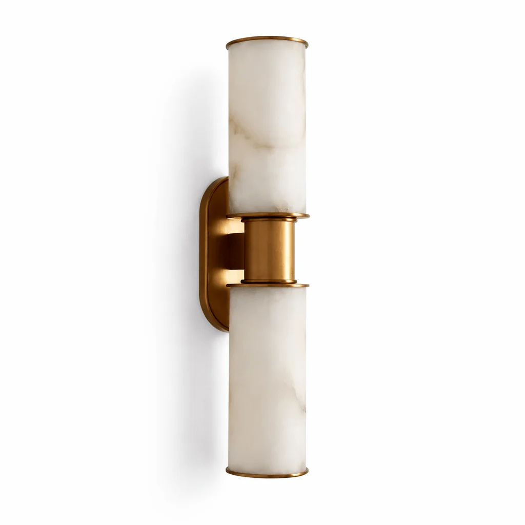 Dualis Alabaster Wall Sconce - Image 8