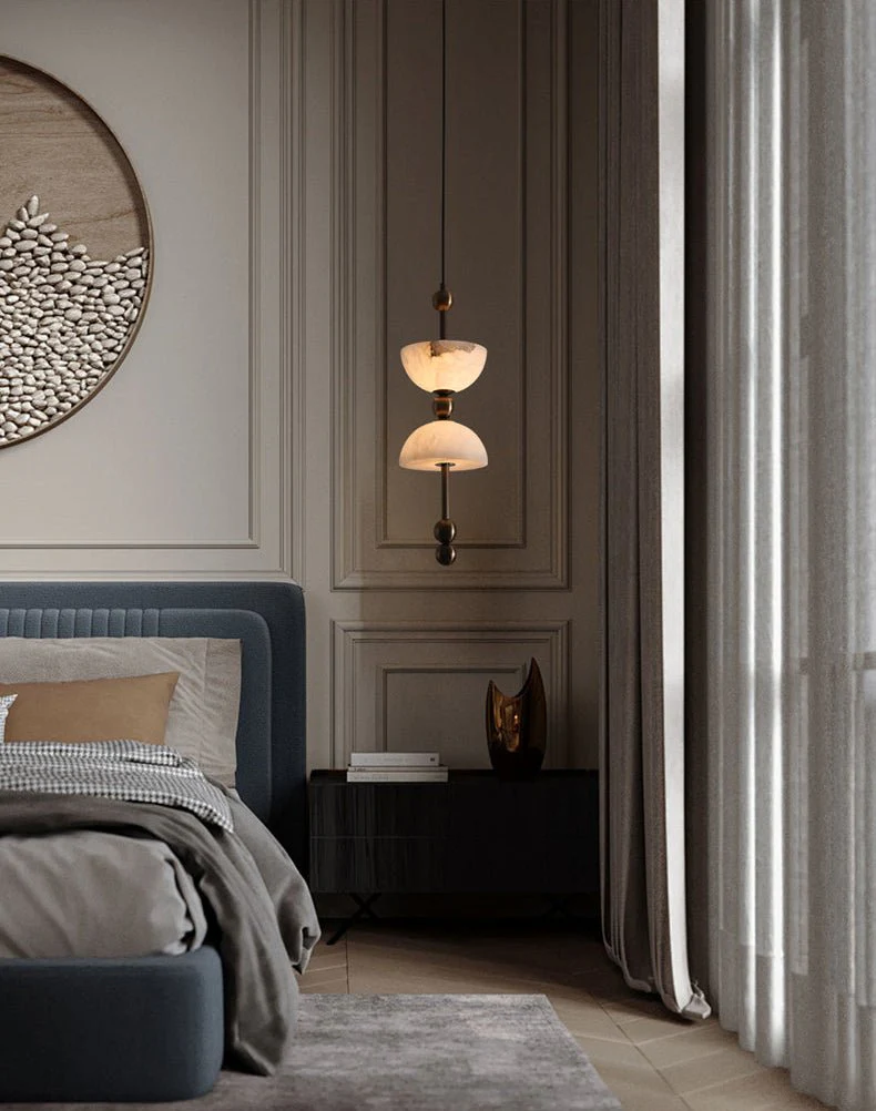 Duo Alabaster Pendant Lamp - Image 9