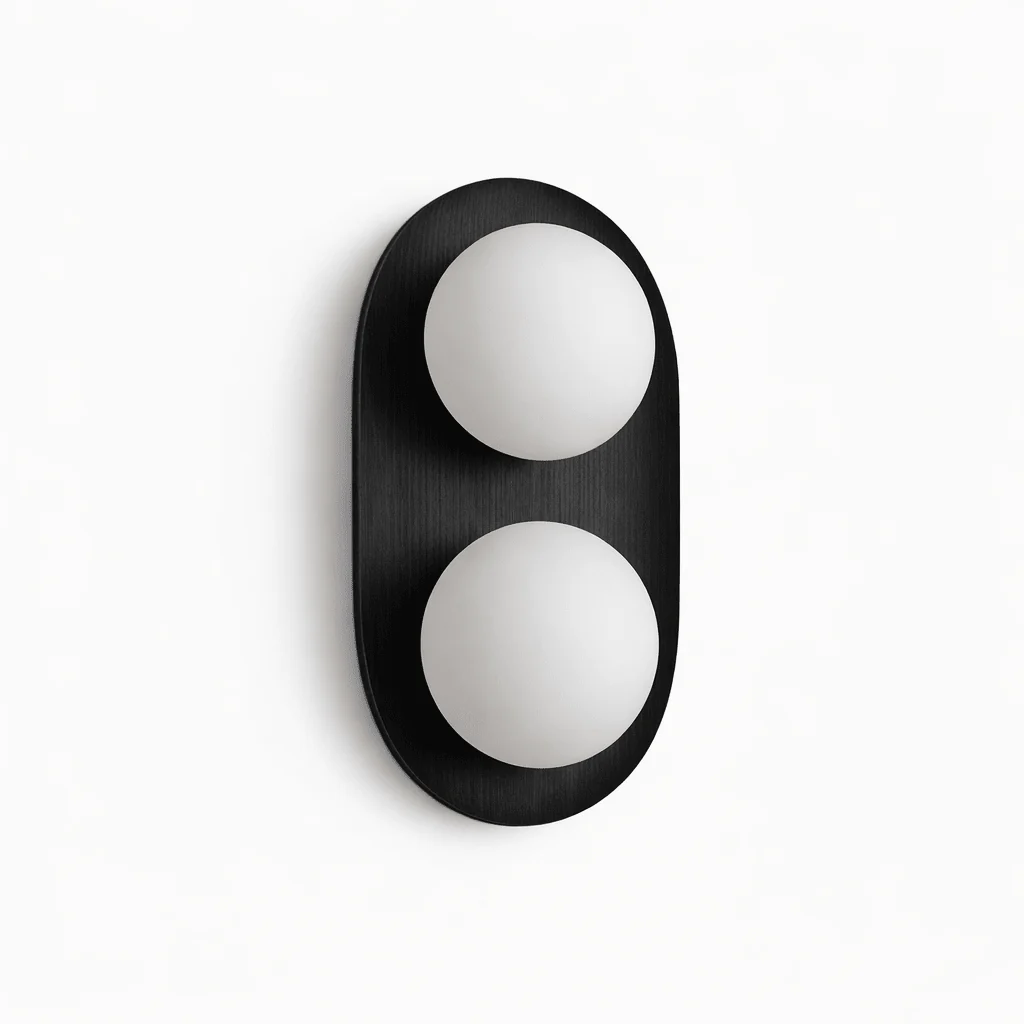 Duo Orb Wood Wall Lamp - Image 11