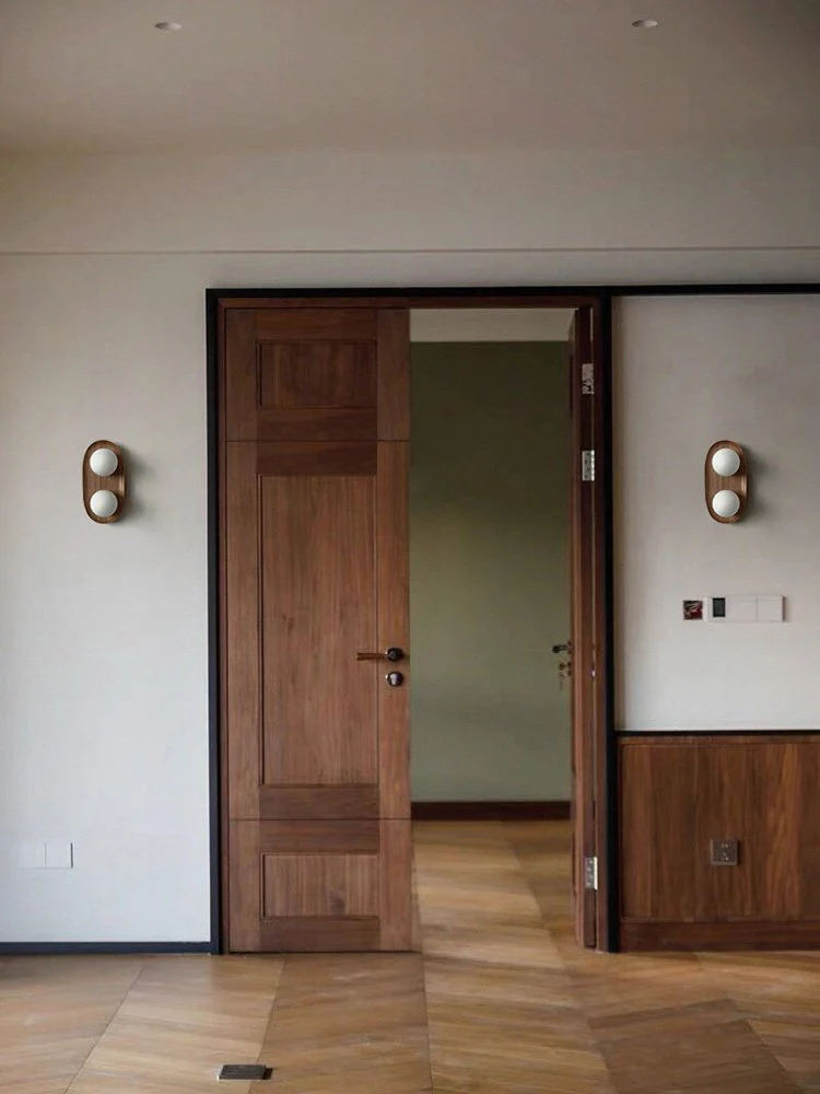 Duo Orb Wood Wall Lamp - Image 16