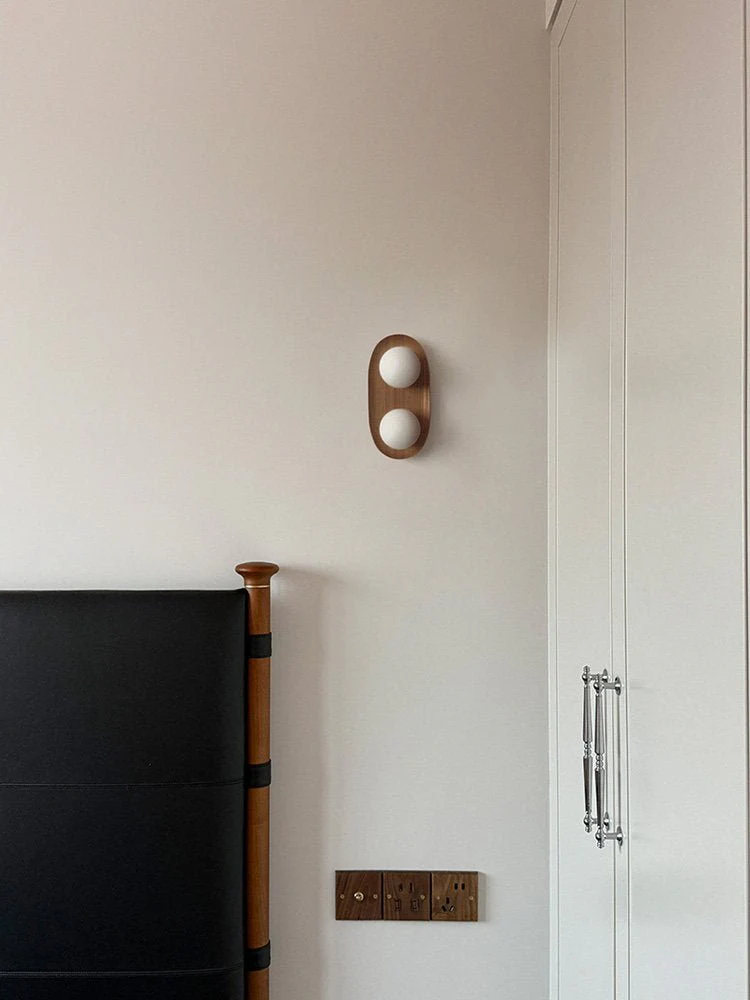 Duo Orb Wood Wall Lamp - Image 17