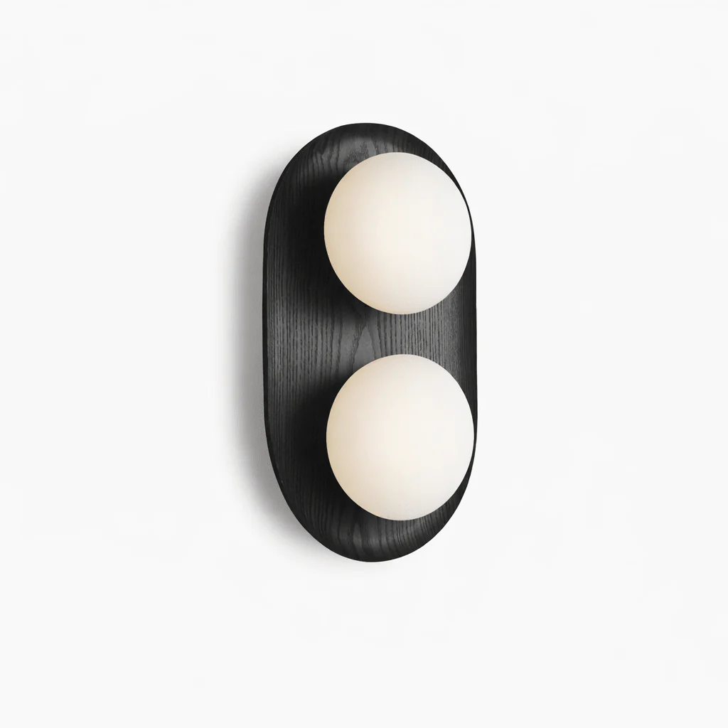 Duo Orb Wood Wall Lamp - Image 8