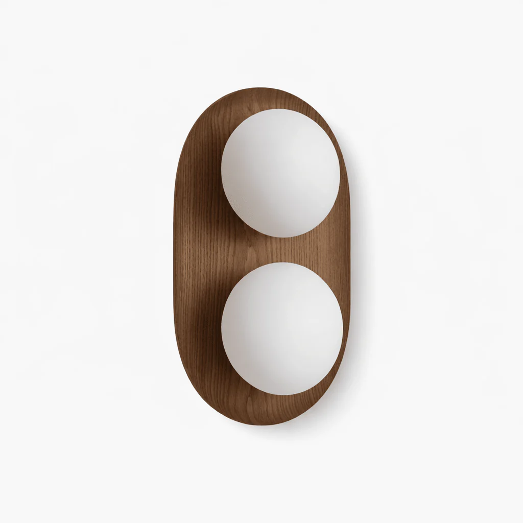Duo Orb Wood Wall Lamp - Image 9