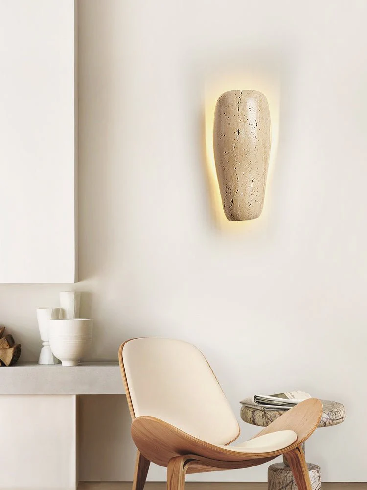Earthy Stone Wall Sconce - Image 3