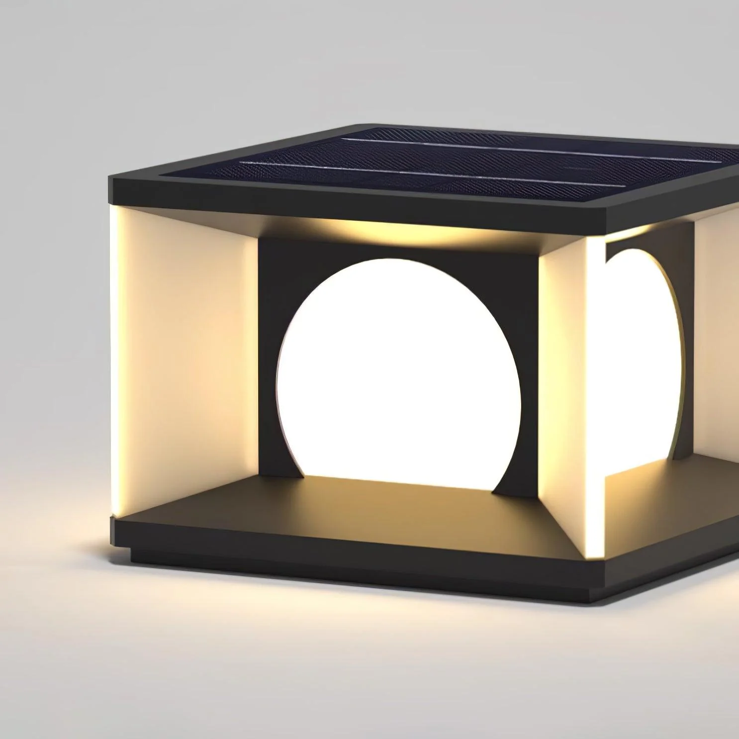 Eclipse Cube Outdoor Post Light - Image 11