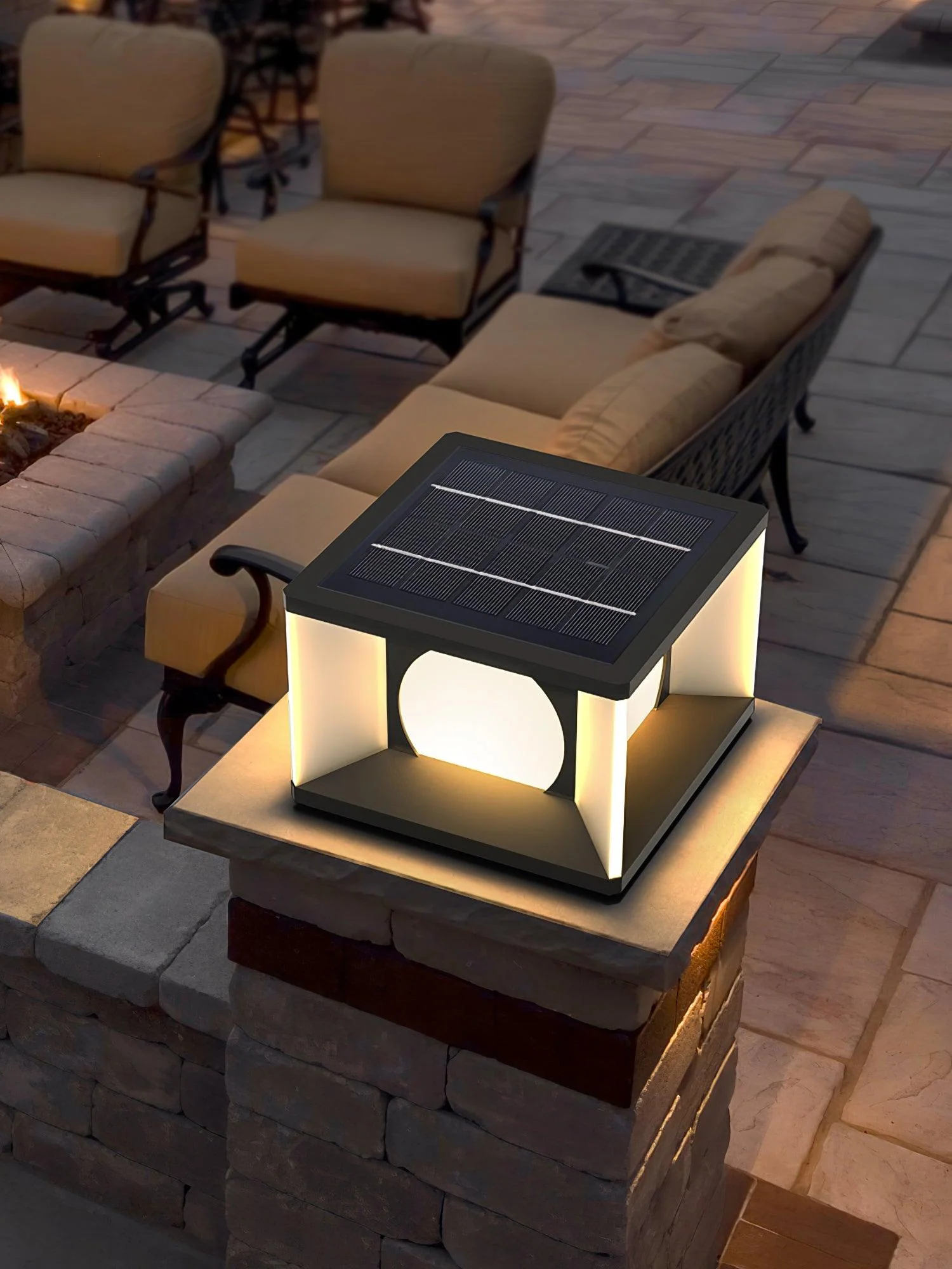 Eclipse Cube Outdoor Post Light - Image 21