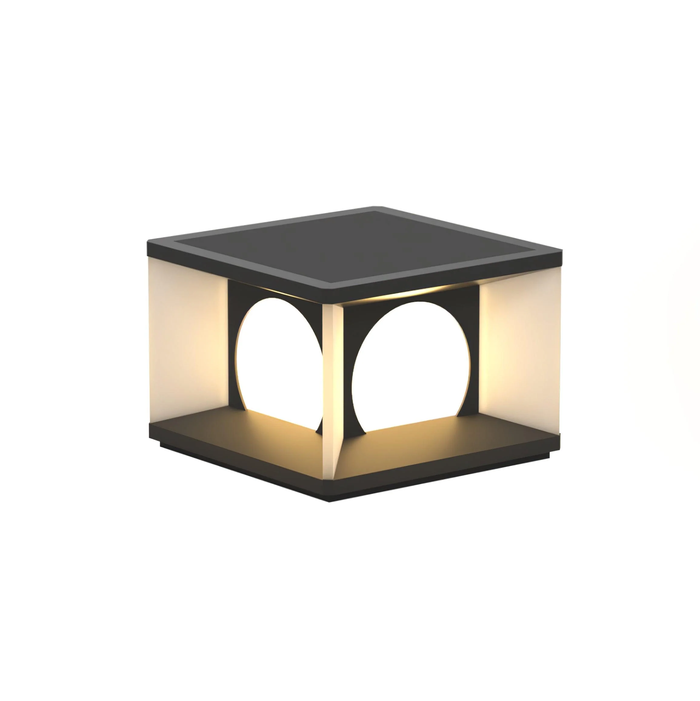 Eclipse Cube Outdoor Post Light - Image 32