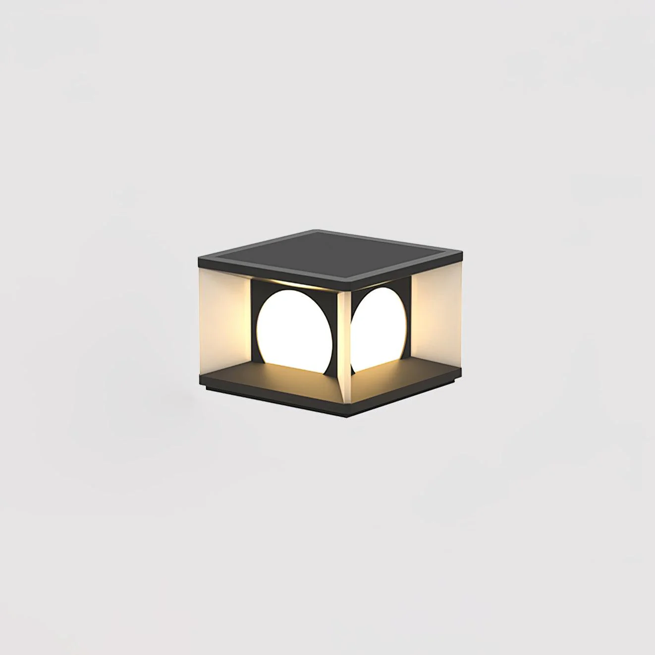 Eclipse Cube Outdoor Post Light - Image 34