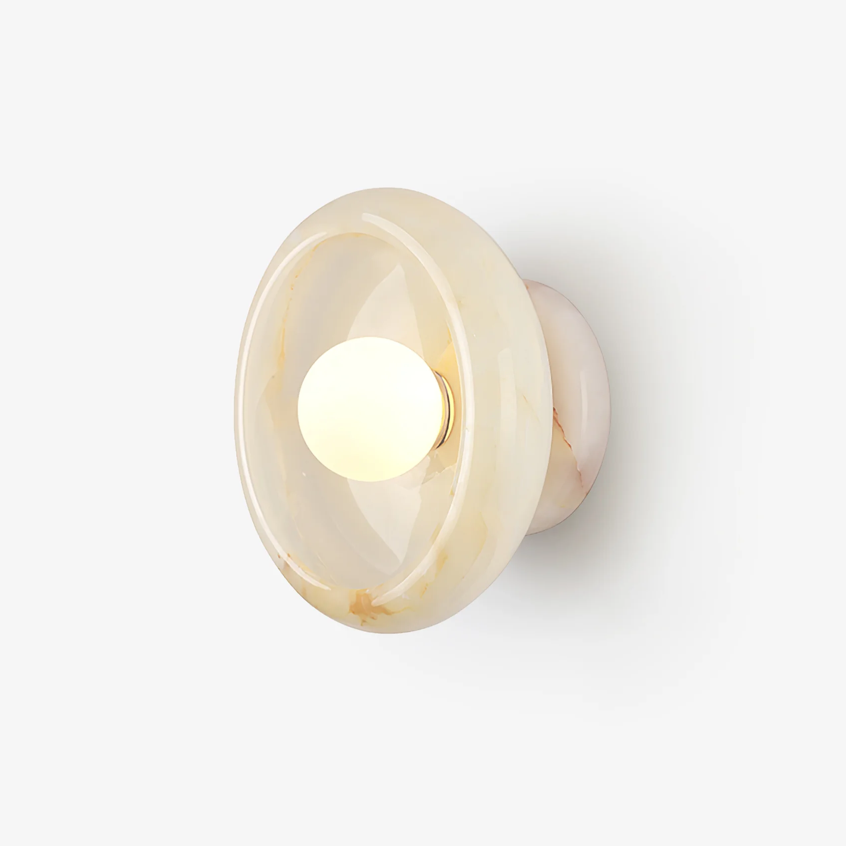Eclipse Jade Alabaster Wall Sconce