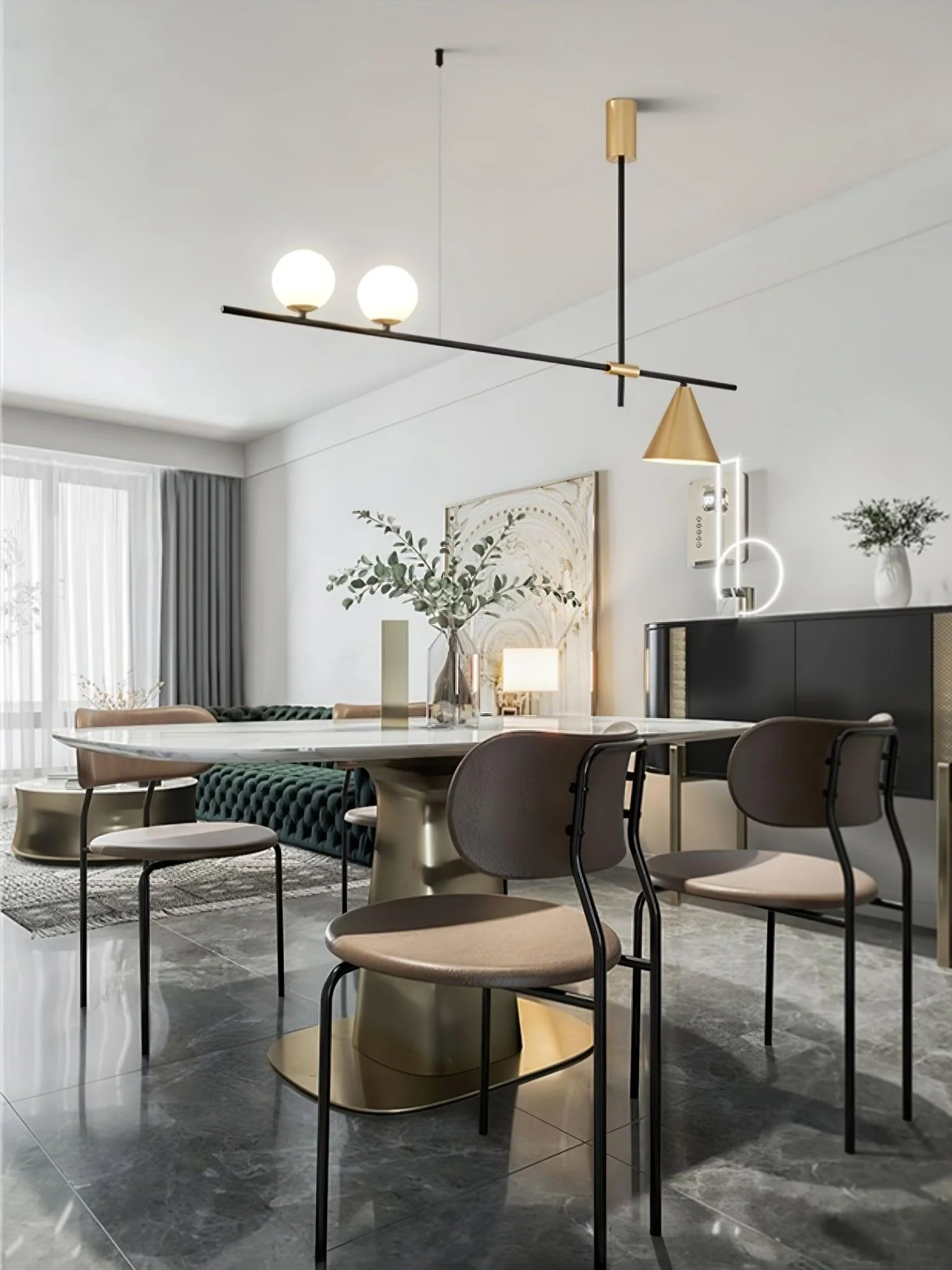 Eclipse Linear Suspension Light - Image 26