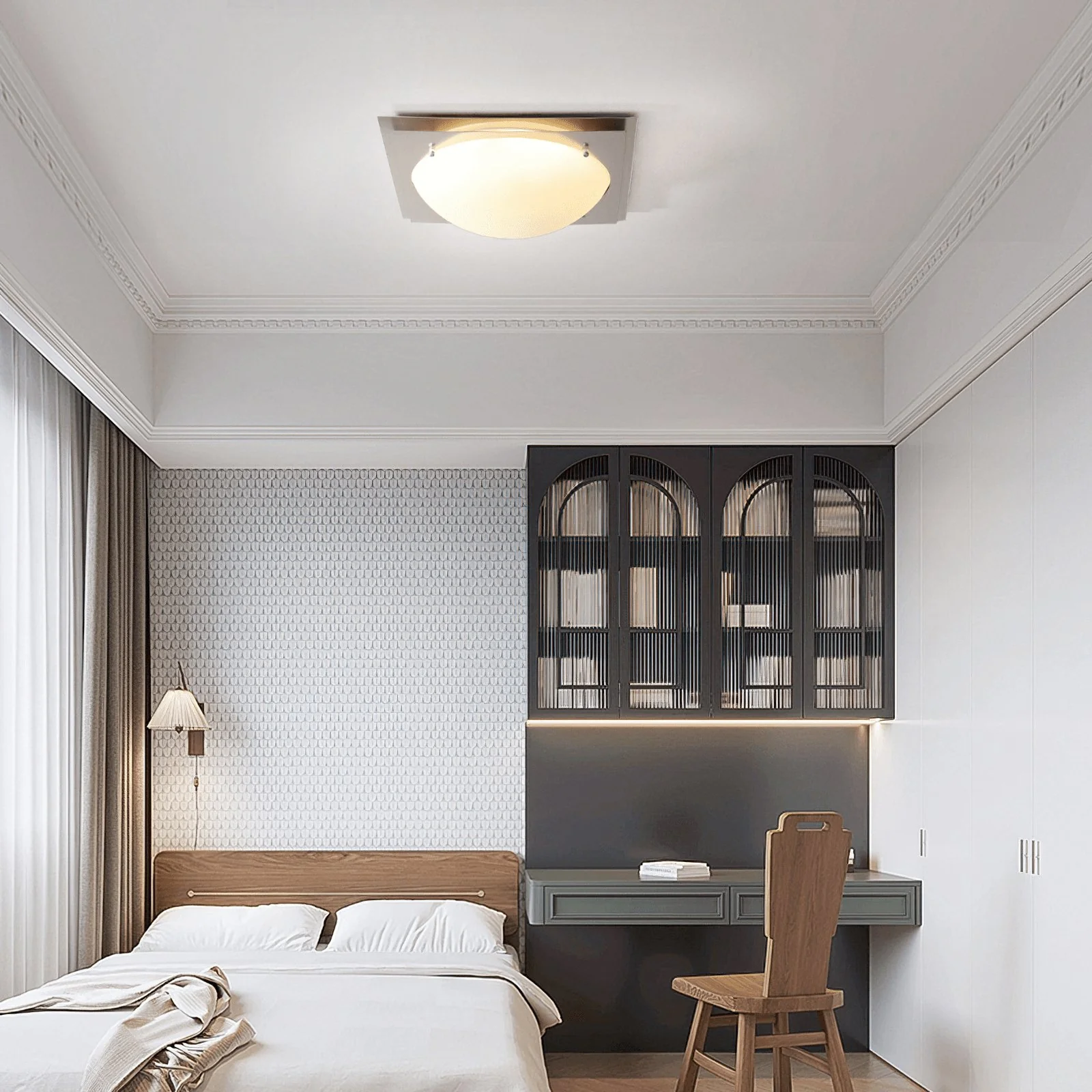 Edged Glass Ceiling Lamp - Image 4