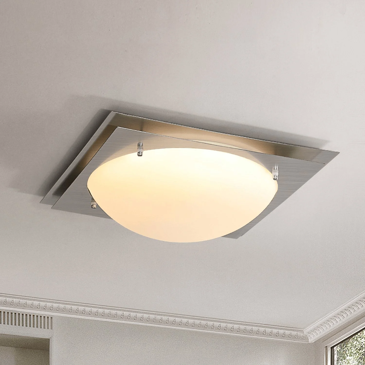 Edged Glass Ceiling Lamp - Image 6