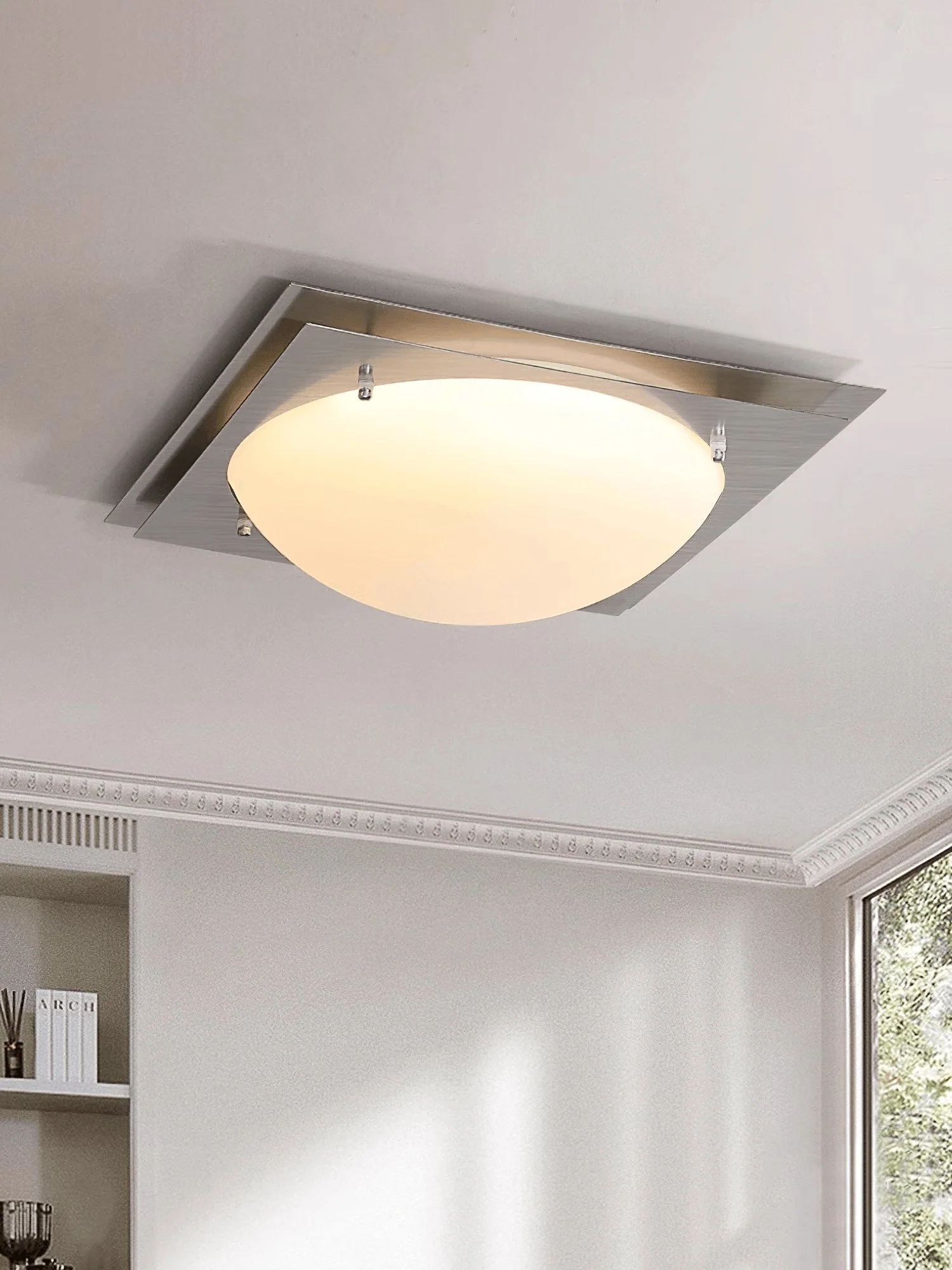 Edged Glass Ceiling Lamp - Image 9