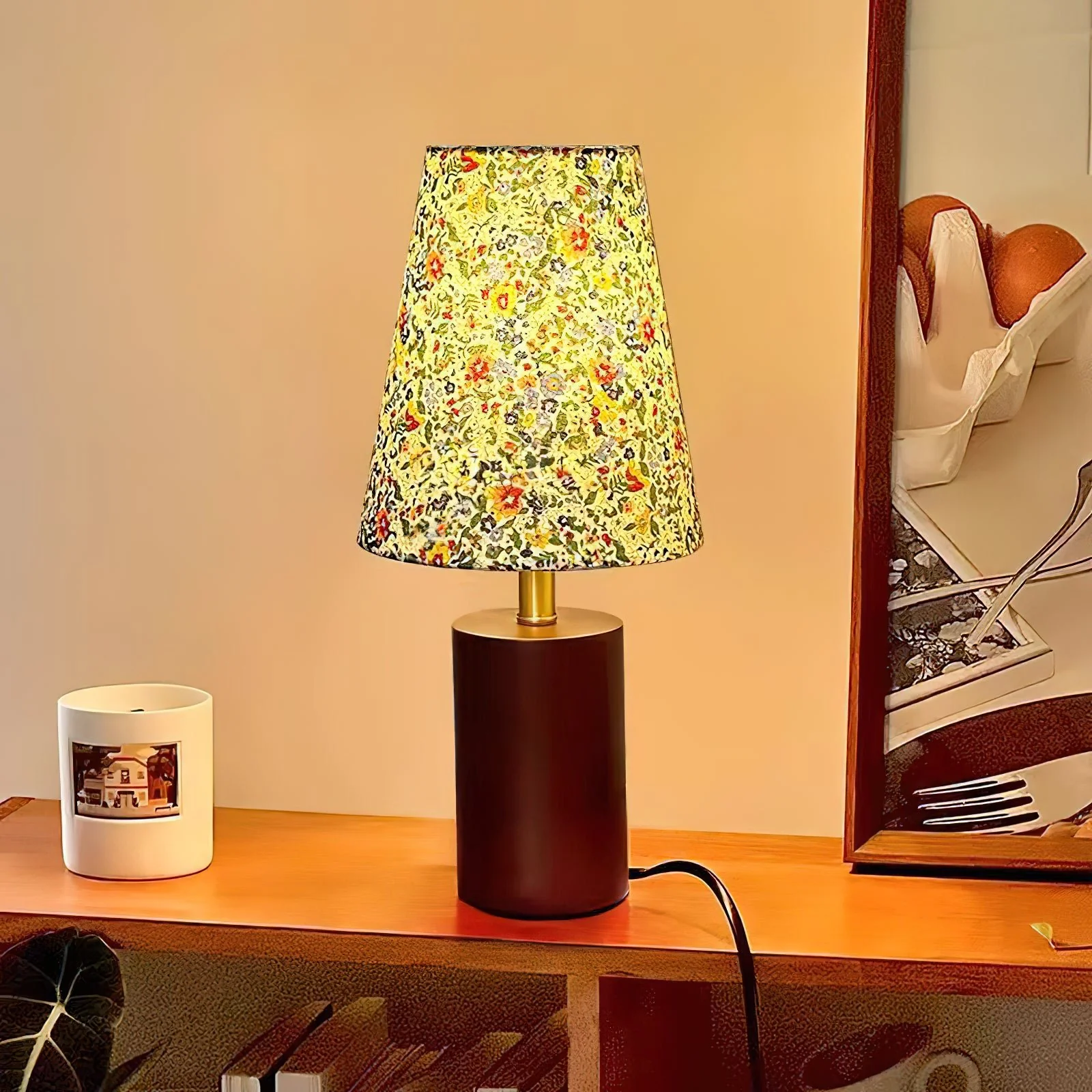 Elara Floral Glow Table Lamp - Image 3