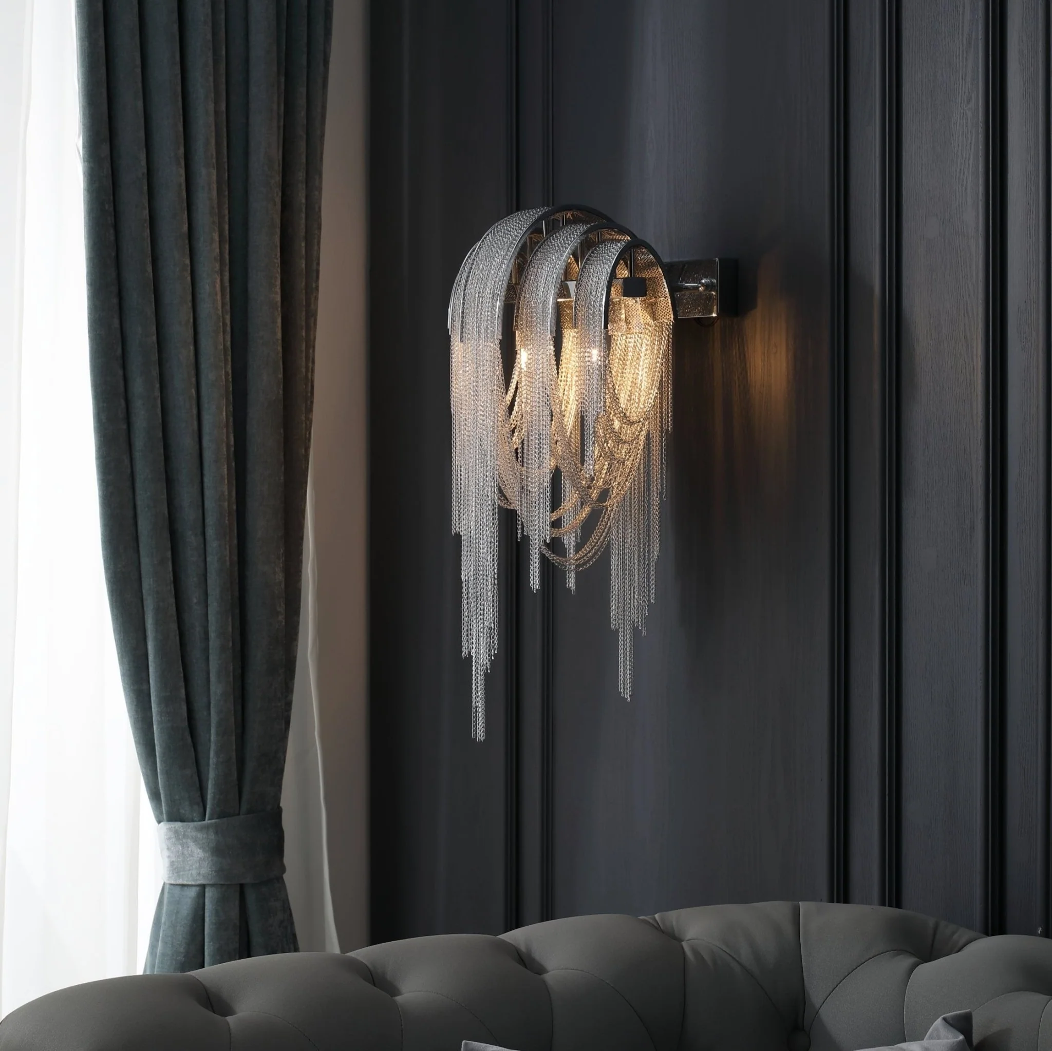 Chains Tassel Wall Lamp - Image 13