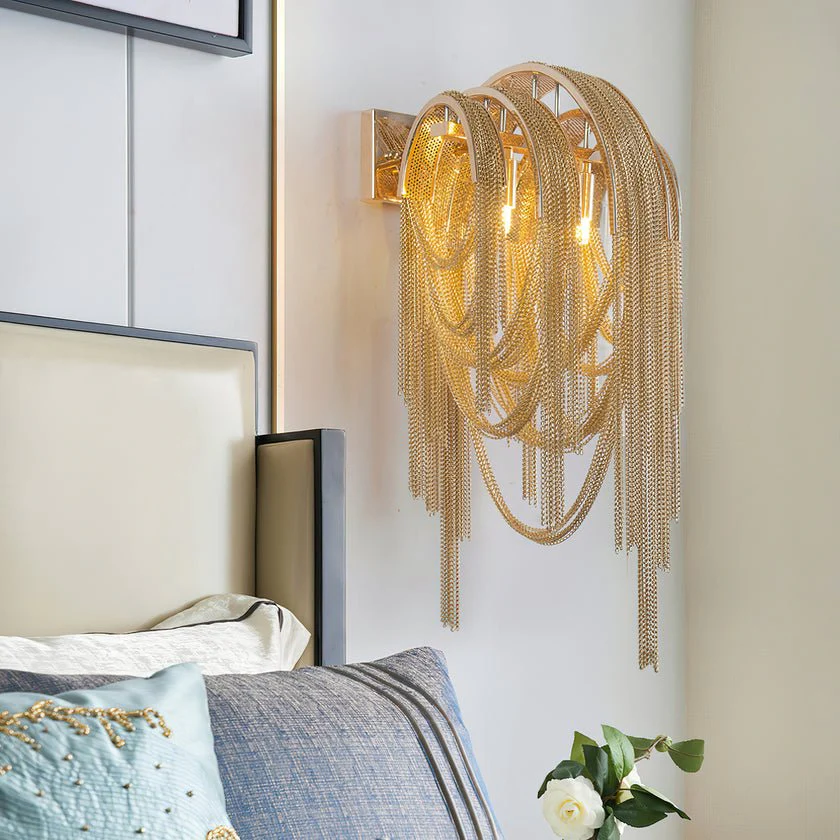 Chains Tassel Wall Lamp - Image 17